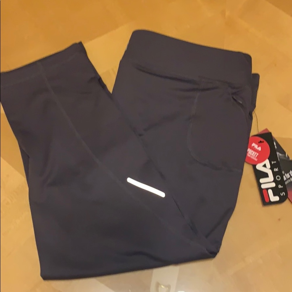 FILA crop grey yoga pants BRAND NEW